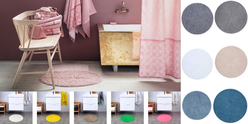 Omslag till artikeln '7 runda badrumsmattor i superhärliga färger'